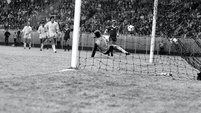 Alan Kennedy finds the net from a fine angle as Liverpool win the 1981 final in Paris against Real Madrid. Getty