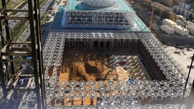 A view of the dome under construction in 2017. Reuters