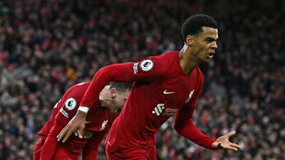 Cody Gakpo - 9. The Dutch forward hinted at the World Cup he was a player for the big occasion, and after a goal in the Merseyside derby, went one better on Sunday. Gakpo scored two stunning goals to play a key role in this historic rout. AFP