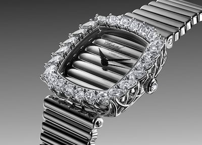 Chopard is leaning into elegance and opulence, pairing gem-setting expertise with refined watchmaking. Photo: Chopard