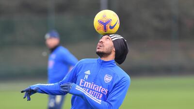 Pierre-Emerick Aubameyang shows off some tricks. Getty
