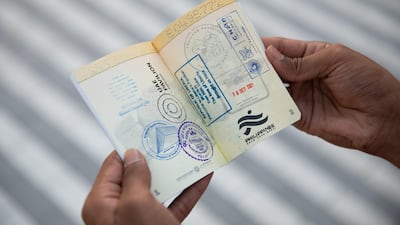 His Expo passport is now full of stamps. Photo: Expo 2020 Dubai