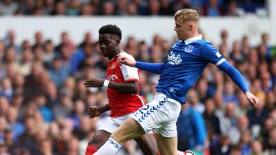 Jarrad Branthwaite - 7: Everton's best player. The young centre-back has lots of potential and had a promising game in difficult circumstances. Read play well, defended calmly and more measured than his colleagues with the ball. PA