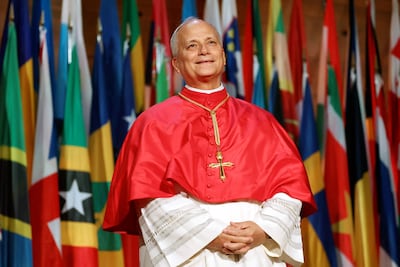 Pope Leo XIV at Unesco headquarters in Paris. AFP