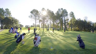 On the practice green at the PGA Catalunya Resort. Courtesy PGA Catalunya Resort courtesy PGA Catalunya Resort