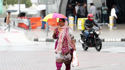 Rain has been forecast on Thursday in Dubai. Pawan Singh / The National