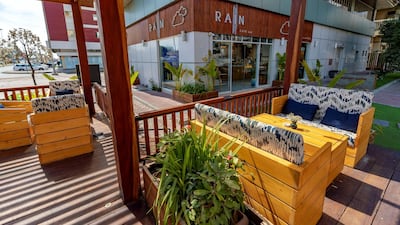 The cafe is located between 15th Street and Muroor Road. Chris Whiteoak / The National