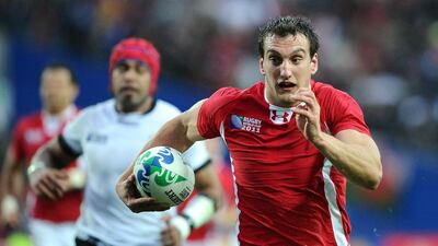 Sam Warburton with Wales at the 2011 Rugby World Cup. Philippe Lopez / AFP