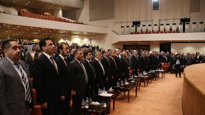 The Iraqi parliament votes on the new Iraqi government, headed by Adel Abdul Mahdi in Baghdad. AFP