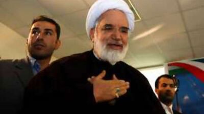 Mehdi Karroubi, the former Iranian parliament speaker, announced his candidacy yesterday for the Iranian presidential race in 2009.