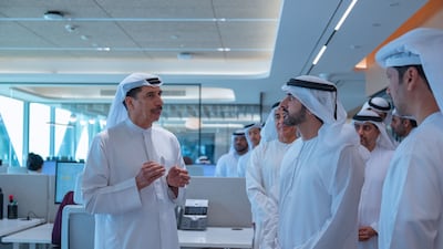 Sheikh Hamdan bin Mohammed, Crown Prince of Dubai, Deputy Prime Minister and Minister of Defence, visits Dubai International Financial Centre (DIFC). Photo: Wam