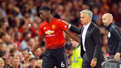 Questions are swirling around the relationship between Paul Pogba and Jose Mourinho. EPA