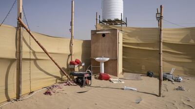 Dubai Municipality has urged all those who had set up temporary winter camps in desert areas of Dubai to take them down and return the area to its natural state by April 30. Antonie Robertson / The National