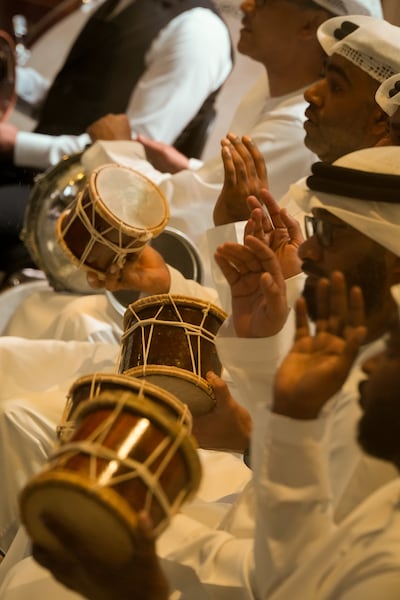 Conductor Amine Kouider and managing director Sheikha Alia bint Khalid Al Qassimi are leading the National Orchestra through rehearsals. Photo: UAE National Orchestra