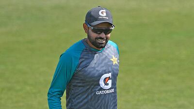 Babar Azam during training in Rawalpindi. AFP