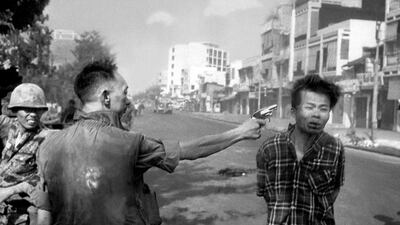 1968: This striking image of the Vietnam War taken on February 1, 1968 shows the execution of a Viet Cong prisoner by Brigadier General Nguyen Ngoc Loan. The shooter looks unfazed, but the expression of the soldier on his left reveals the violence of the moment, right in the streets of Saigon. By the next day, the photo was on the front pages of American newspapers, and it has been credited for changing public opinion on the war, showing the brutality of the conflict. AP