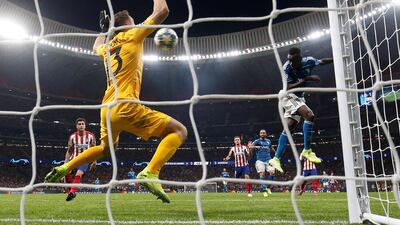 Juventus' Blaise Matuidi scores their second goal. Reuters
