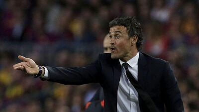 Barcelona coach Luis Enrique is hopeful an agreement will be reached to avoid any disruption to the Primera Liga. Alberto Estevez / EPA