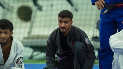 Hamad Nawad during the high performance camp at the Armed Forces Club in Abu Dhabi. Courtesy UAEJJF
