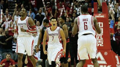 Jeremy Lin's 31 points off the bench ledd all Houston scorers on Monday. Scott Halleran / Getty Images / AFP