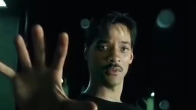 A still from the fan-made video imagining of Will Smith as Neo in 'The Matrix'. Instagram / Will Smith