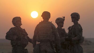 American soldiers are seen at the US army base in Qayyara, south of Mosul October 25, 2016. Reuters
