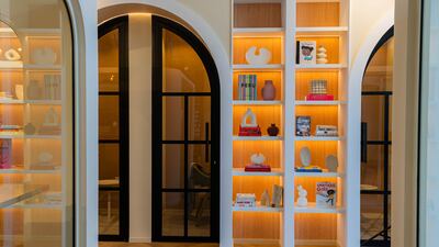 The space features sound-proofed phone and podcast booths