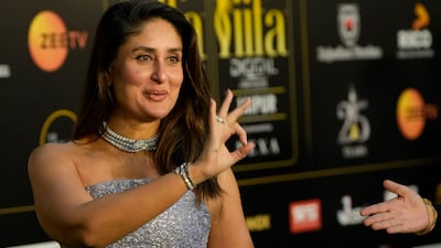 Kareena Kapoor Khan in a dress by Lebanese label Tony Ward Couture. AP