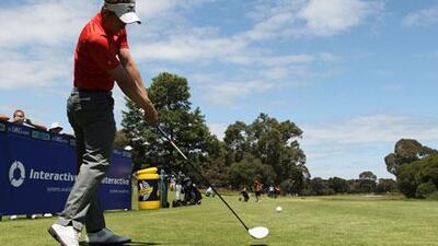 Luke Donald, teeing off on the fifth hole during the pro-am round before the Australian Masters in Melbourne on Wednesday, capped off a great season by being named the PGA Tour Player of the Year.