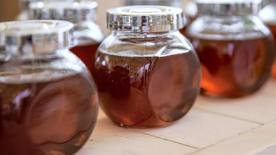 Organic honey from the farm.