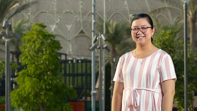 Dominique Villafuerte says her daughter can live a normal life after the Ministry of Health and Prevention paid for her cochlear implants. Photo: Expo 2020 Dubai