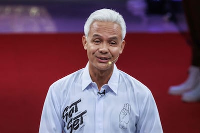 Presidential candidate and former Central Java governor Ganjar Pranowo has gained huge support from ordinary Indonesians as an outsider. AFP