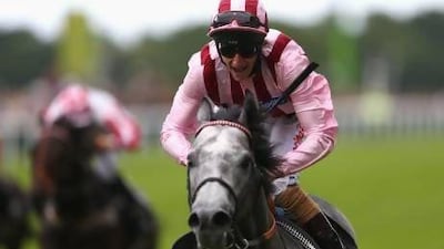 Adam Kirby takes Lethal Force on his way to winning The Diamond Jubilee Stakes during Day5 of Royal Ascot at Ascot Racecourse on June 22.