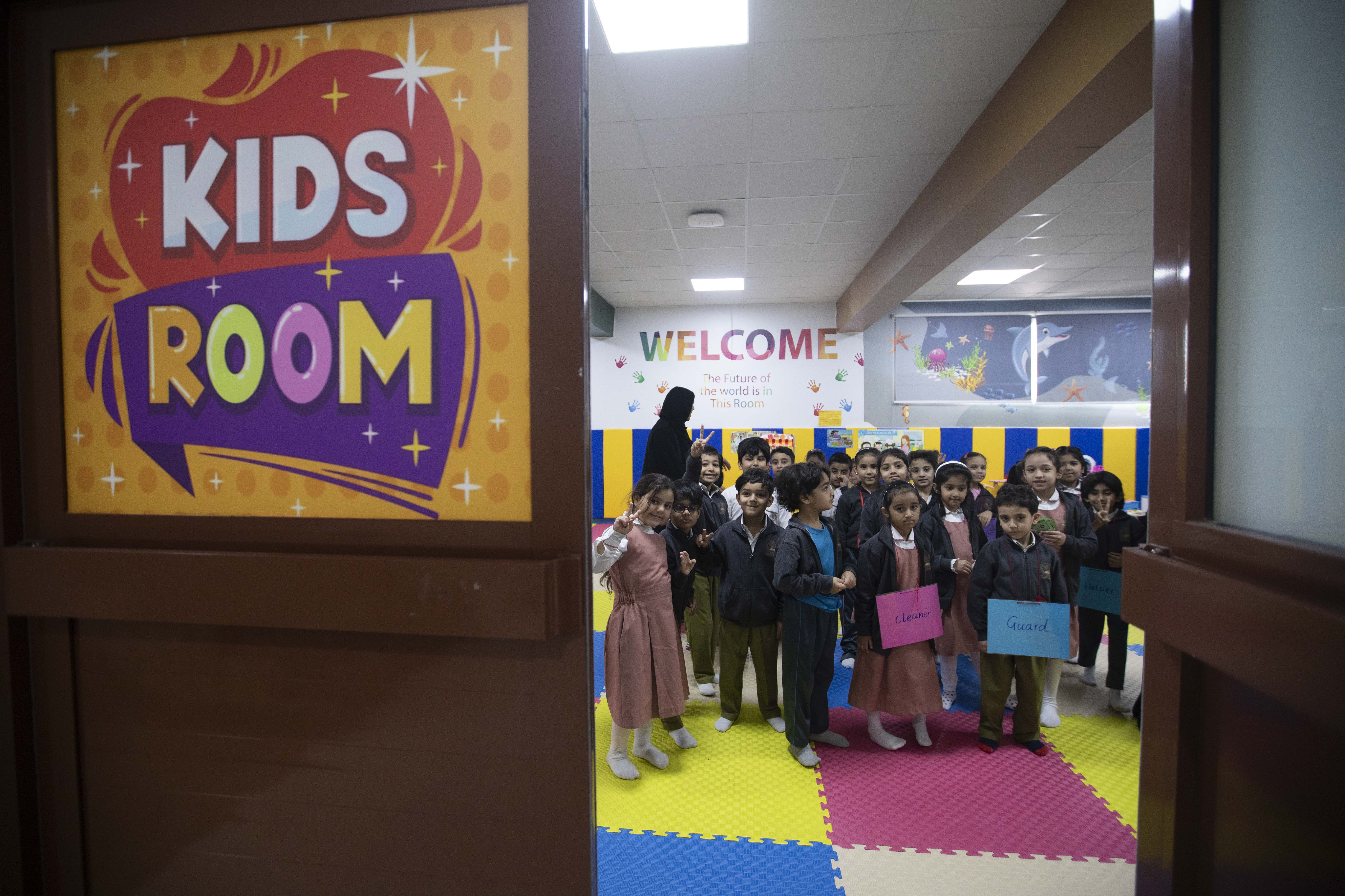 It offers British curriculum classes from KG1 to Grade 12. Ruel Pableo for The National