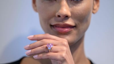 The Eternal Pink was mined by De Beers at the Damtshaa mine in Botswana. AFP