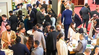 Arabian Travel Market busy with visitors on Tuesday, the second day of the week-long trade conference. Victor Besa / The National