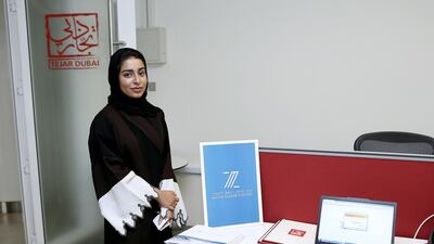 Maitha Al Zaabi, an accounting graduate, launched an auditing and consulting company for small and medium enterprises in Dubai. Sarah Dea /The National