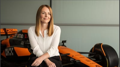 Laura Bowden, chief financial officer of McLaren Racing, says investing in technology has been vital for the team. Photo: McLaren