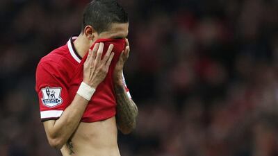 Angel Di Maria endured a frustrating game against Sunderland before being taken off at half-time. Phil Noble / Reuters