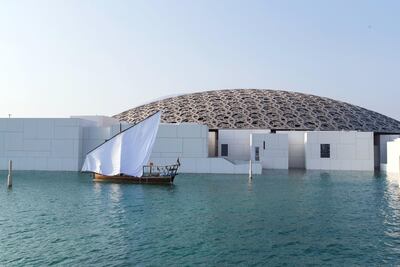 Louvre Abu Dhabi on Saadiyat Island. Christopher Pike for The National
