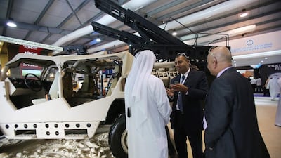 Emirates Defence Industries displayed at the Emirati pavilion at SOFEX 2016. Salah Malkawi for The National
