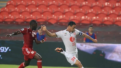 Ricardo de Oliveira, right, may soon be on the way out at Al Jazira after the Abu Dhabi club acquired Felipe Caicedo. Ravindranath K / The National