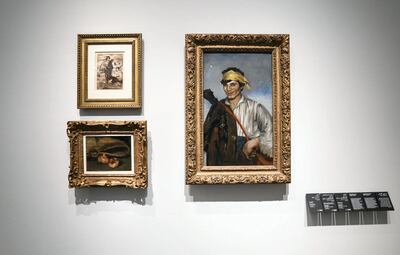 Artworks of Édouard Manet french artist, ‘The Gypsies’, ink on paper, ‘Still-Life with Bag and Garlic’, oil on canvas and ‘The Bohemian’, oil on canvas are part of the new displays at Louvre Abu Dhabi