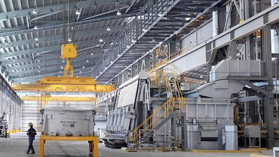 The Emirates Aluminum plant in Abu Dhabi. Rich-Joseph Facun / The National