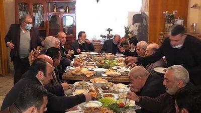 On January 6, Lebanese media alleged that Health Minister Hamad Hassan hosted a gathering at his home (pictured). His government previously issued orders to avoid gatherings. On Wednesday he tested positive for Covid-19 .