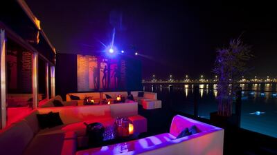 The view from the waterside terrace at 2021's Amber Lounge. This year, the famous after-party is moving to a new home in Yas Marina.