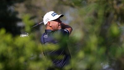 Lee Westwood on the 16th tee. Getty