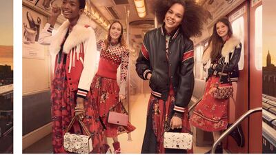 Looks from the Coach autumn/winter 2017 campaign. Courtesy Coach