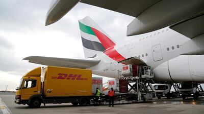 Middle Eastern airlines’ freight volumes decreased 5.5 per cent in July 2019 compared to the year-ago period, according to IATA. Paul Thomas / Bloomberg