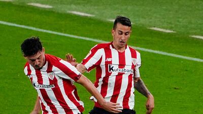 Atletico Madrid's Renan Lodi in action with Athletic Bilbao's Alex Berenguer. Reuters